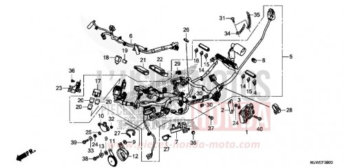IMPIANTO ELETTRICO CBR500RAG di 2016